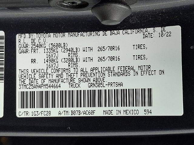 2023 Toyota Tacoma 4WD Vehicle Photo in HARRISBURG, PA 17111-1033
