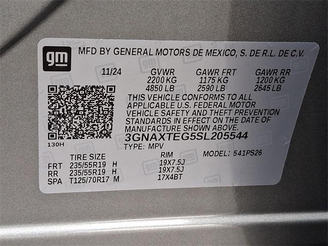 2025 Chevrolet Equinox Vehicle Photo in BERLIN, MD 21811-1121