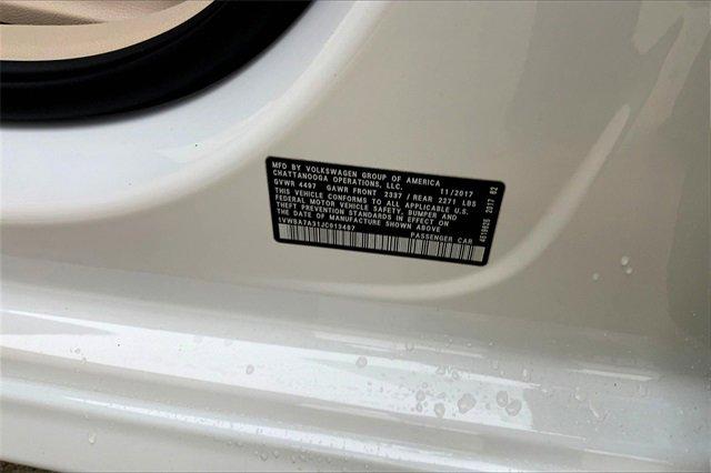 2018 Volkswagen Passat Vehicle Photo in TOPEKA, KS 66609-0000