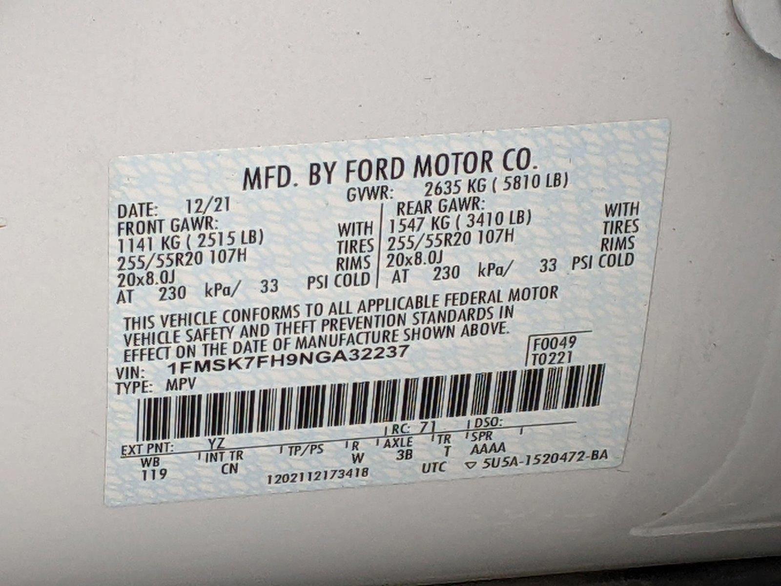 2022 Ford Explorer Vehicle Photo in Cockeysville, MD 21030