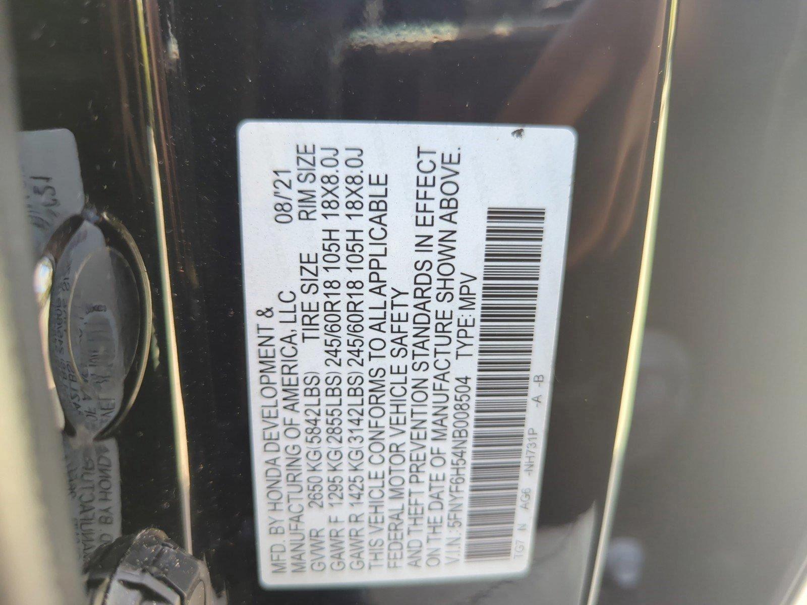 2022 Honda Pilot Vehicle Photo in Margate, FL 33063