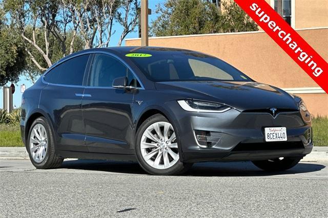 Used 2017 Tesla Model X 100D with VIN 5YJXCDE20HF077181 for sale in Redwood City, CA