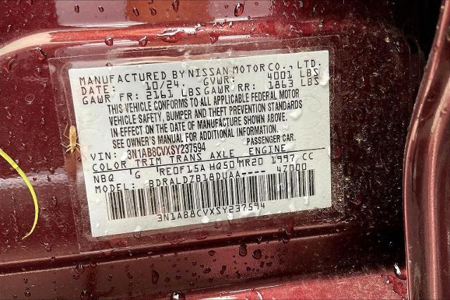 2025 Nissan Sentra Vehicle Photo in Tulsa, OK 74129