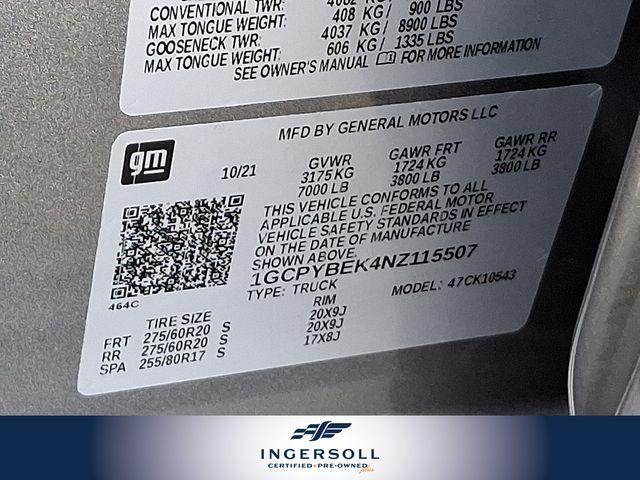 2022 Chevrolet Silverado 1500 LTD Vehicle Photo in WATERTOWN, CT 06795-3318
