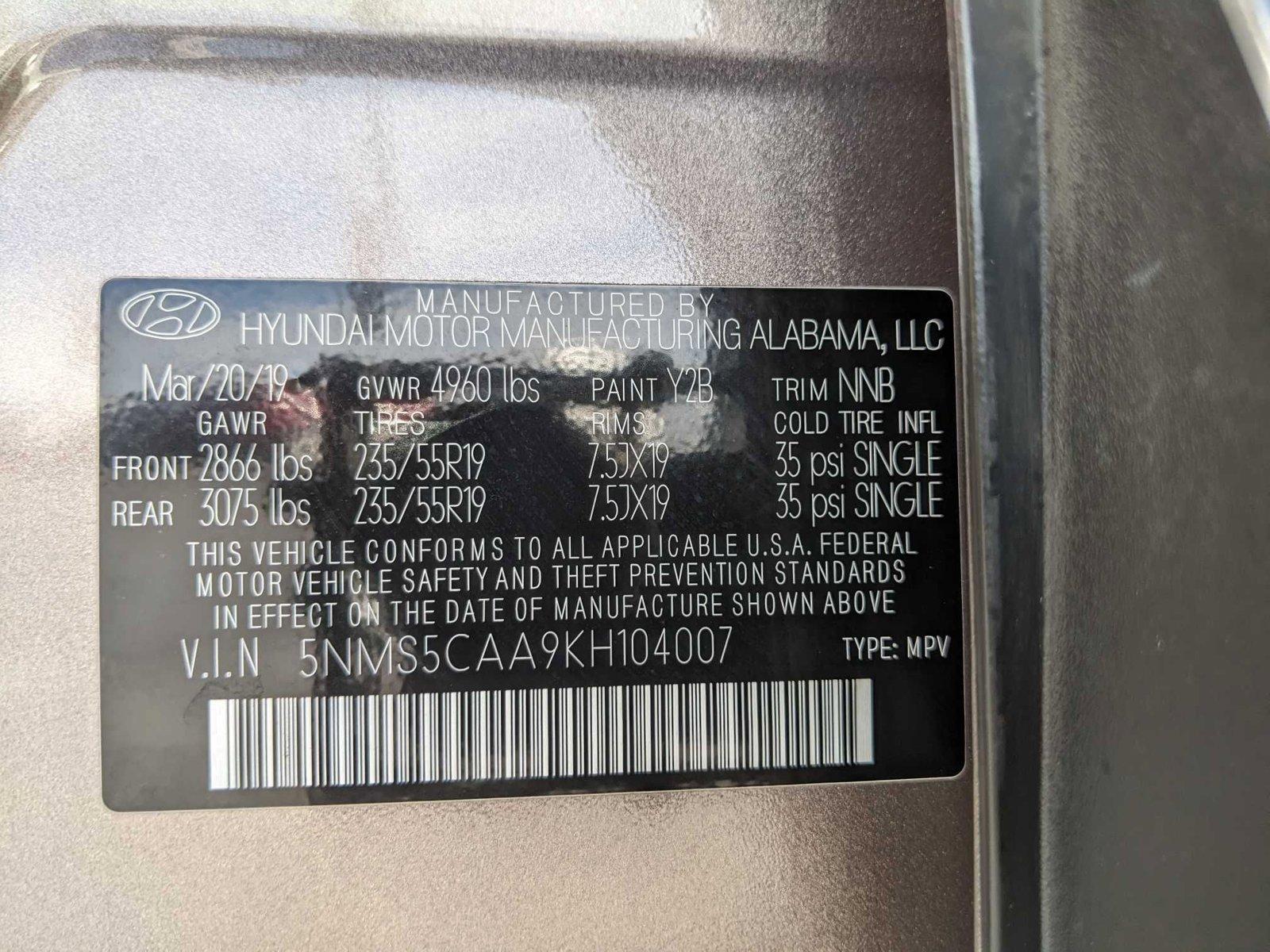 2019 Hyundai SANTA FE Vehicle Photo in Henderson, NV 89014