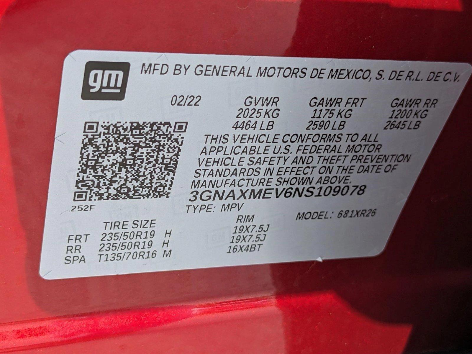 2022 Chevrolet Equinox Vehicle Photo in MIAMI, FL 33172-3015