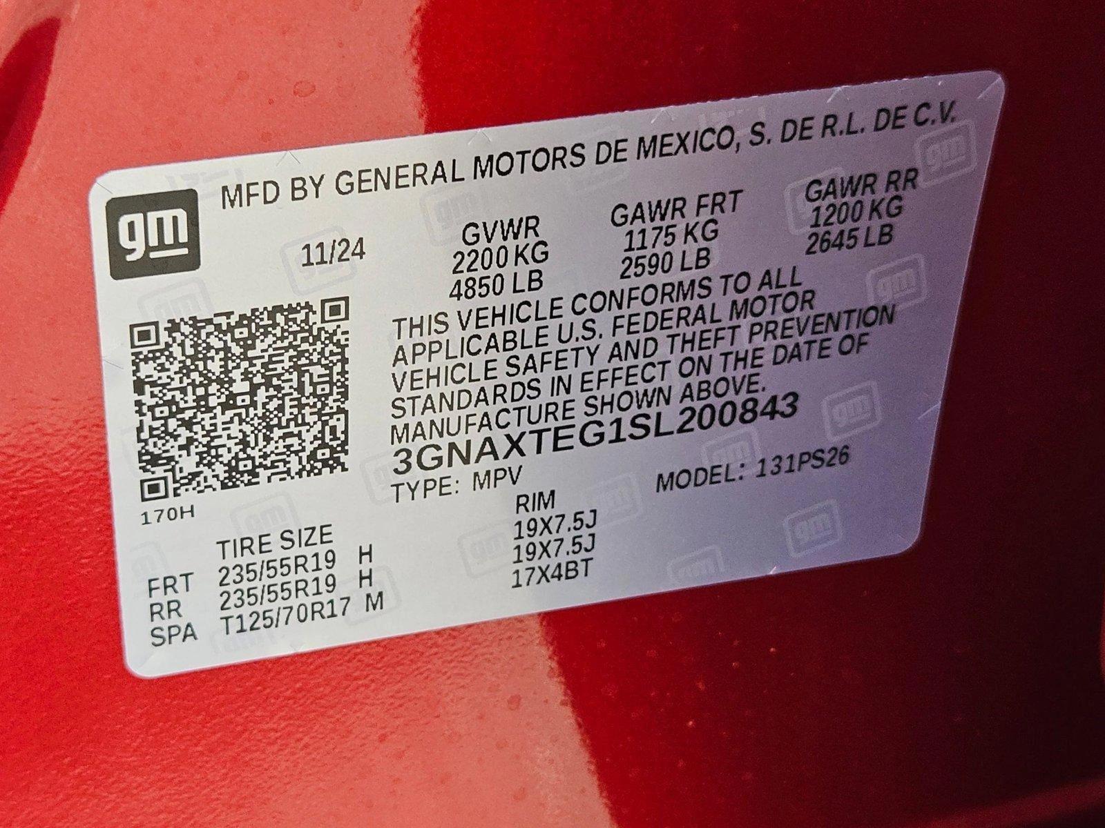 2025 Chevrolet Equinox Vehicle Photo in MESA, AZ 85206-4395