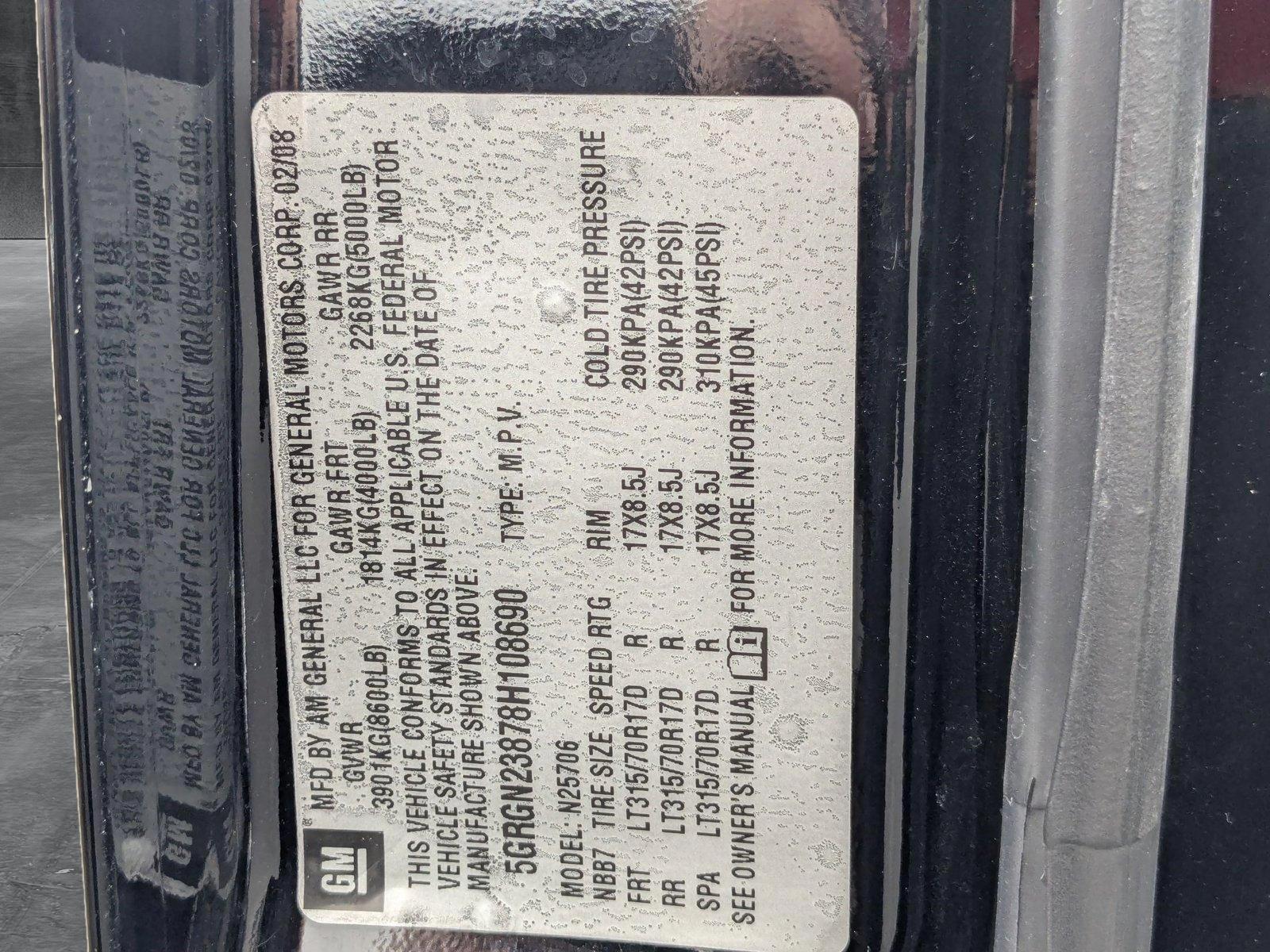 2008 HUMMER H2 Vehicle Photo in VALENCIA, CA 91355-1705