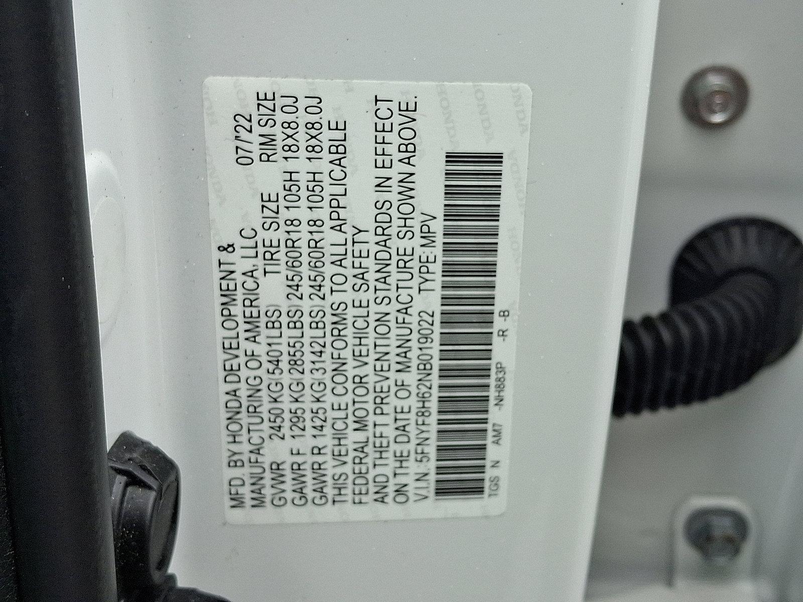 2022 Honda Passport Vehicle Photo in Mechanicsburg, PA 17050-2306