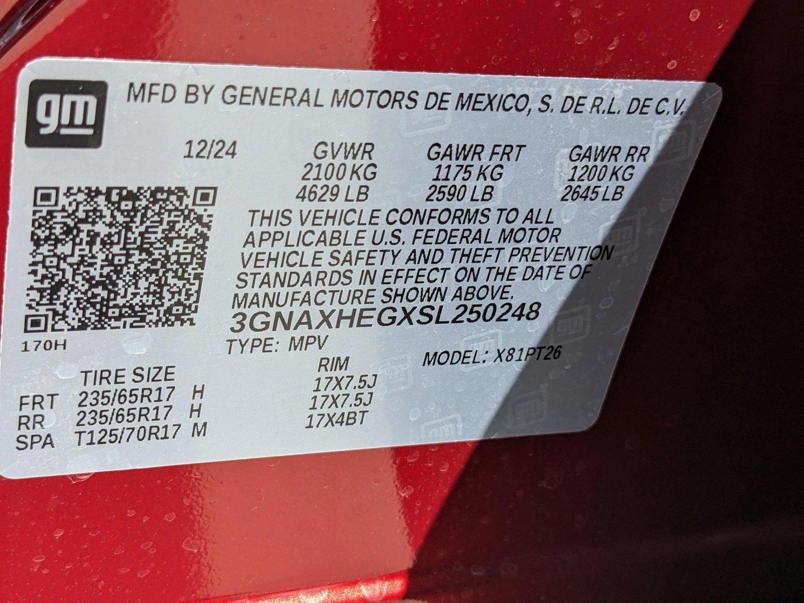 2025 Chevrolet Equinox Vehicle Photo in MIAMI, FL 33172-3015