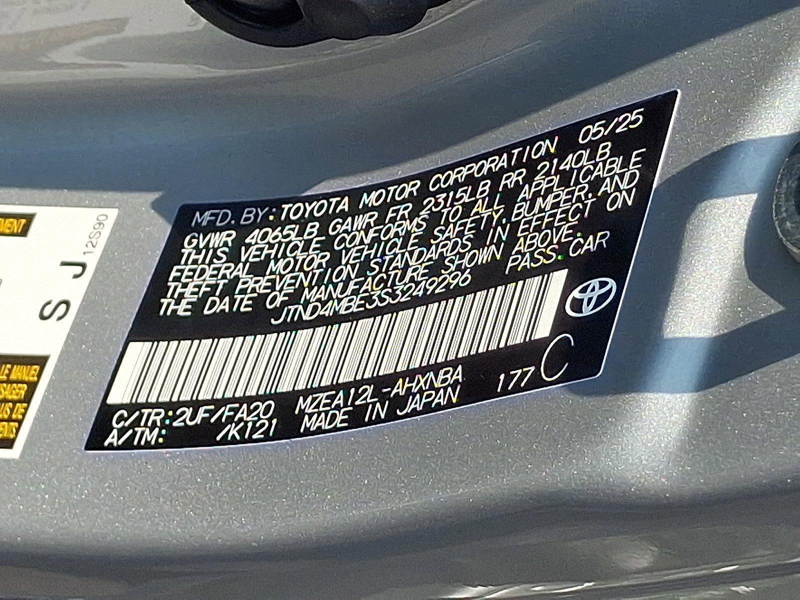 2025 Toyota Corolla Hatchback Vehicle Photo in Harrisburg, PA 17111