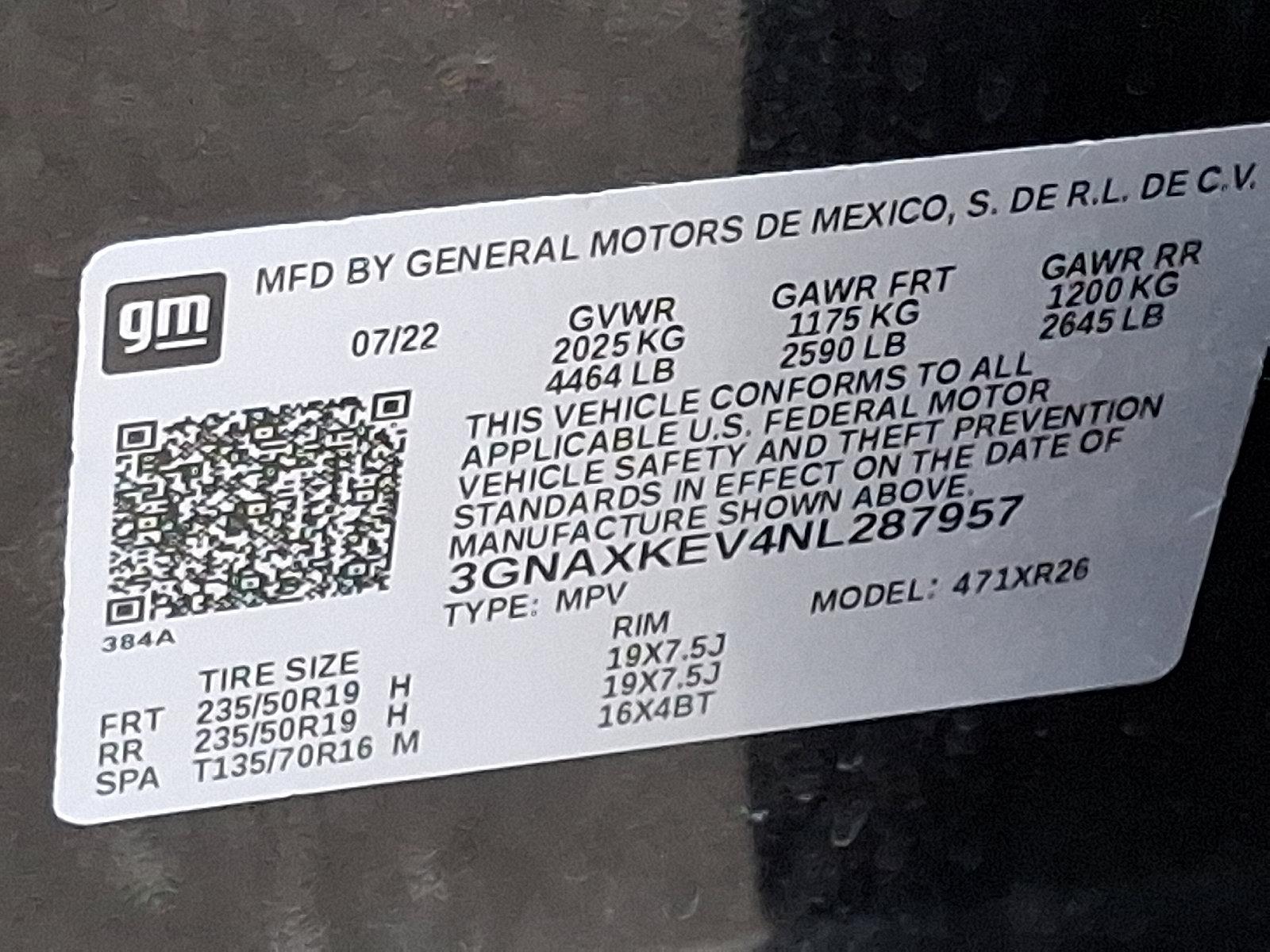 2022 Chevrolet Equinox Vehicle Photo in Trevose, PA 19053