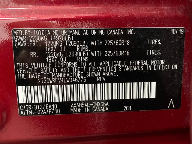 2020 Toyota RAV4 Vehicle Photo in Appleton, WI 54913