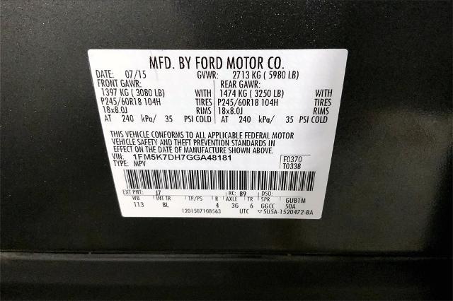 2016 Ford Explorer Vehicle Photo in Lees Summit, MO 64086