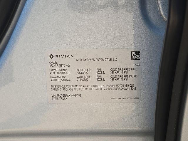 2025 Rivian R1T Vehicle Photo in WATERTOWN, CT 06795-3318
