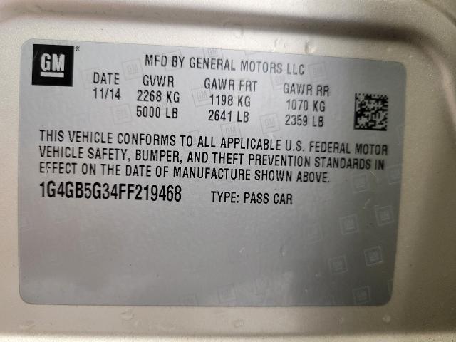 2015 Buick LaCrosse Vehicle Photo in NEENAH, WI 54956-2243