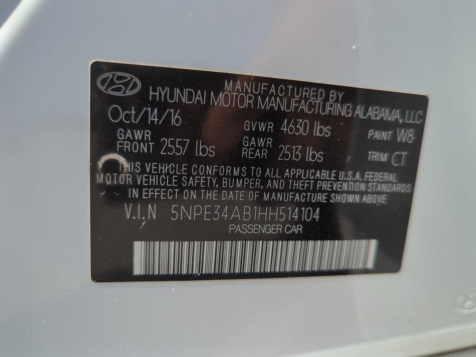 2017 Hyundai SONATA Vehicle Photo in Panama City, FL 32401