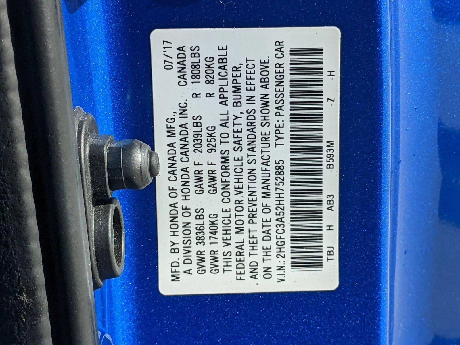 2017 Honda Civic Coupe Vehicle Photo in Davie, FL 33331