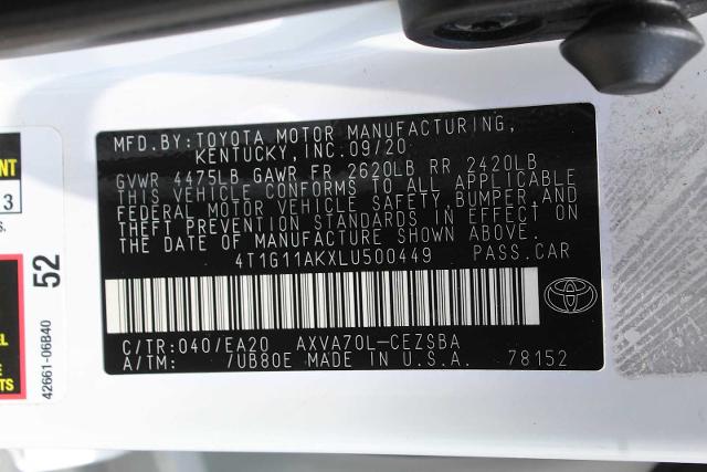 2020 Toyota Camry Vehicle Photo in HOUSTON, TX 77090