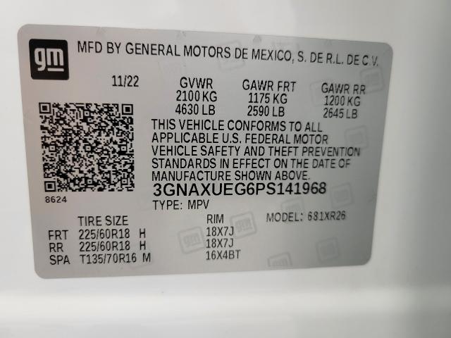 2023 Chevrolet Equinox Vehicle Photo in APPLETON, WI 54914-4656