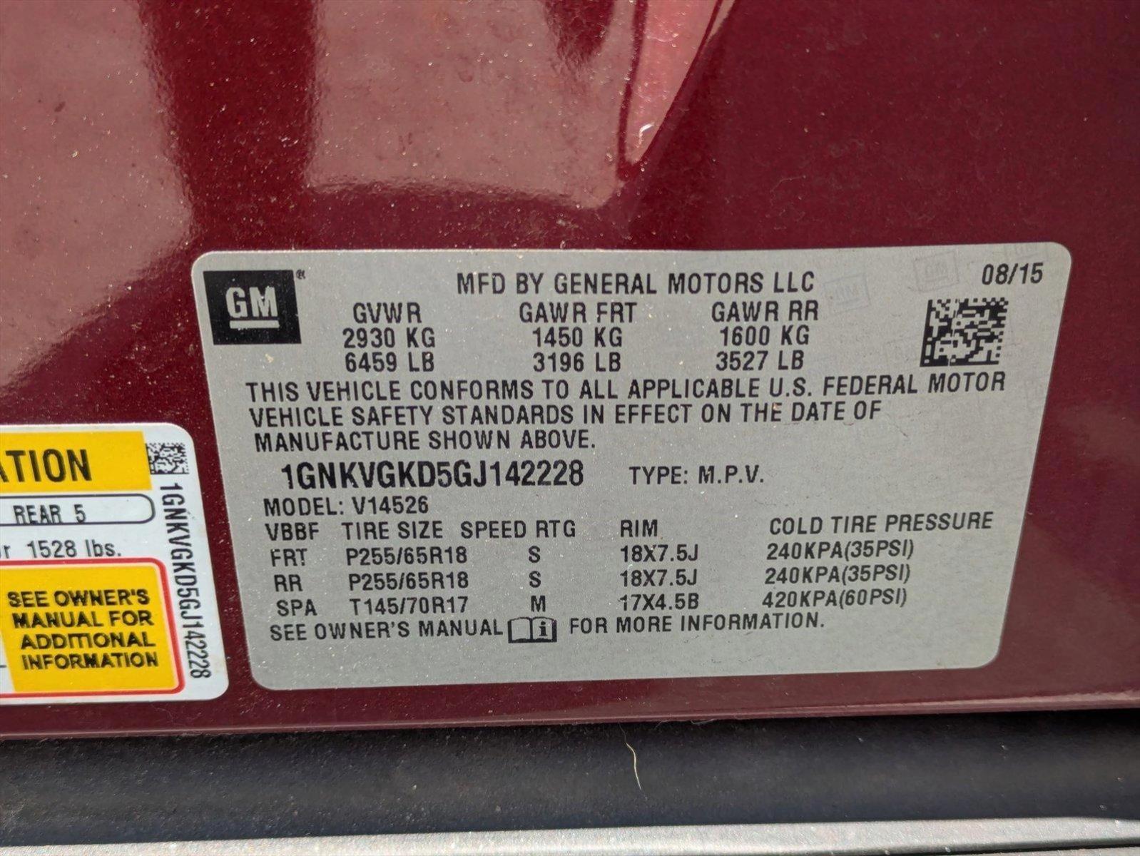 2016 Chevrolet Traverse Vehicle Photo in GREENACRES, FL 33463-3207