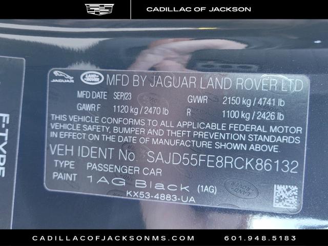 2024 Jaguar FTYPE Vehicle Photo in RIDGELAND, MS 39157-4406