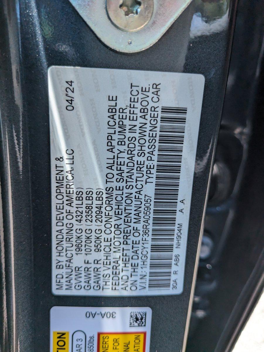 2024 Honda Accord Sedan Vehicle Photo in Clearwater, FL 33764