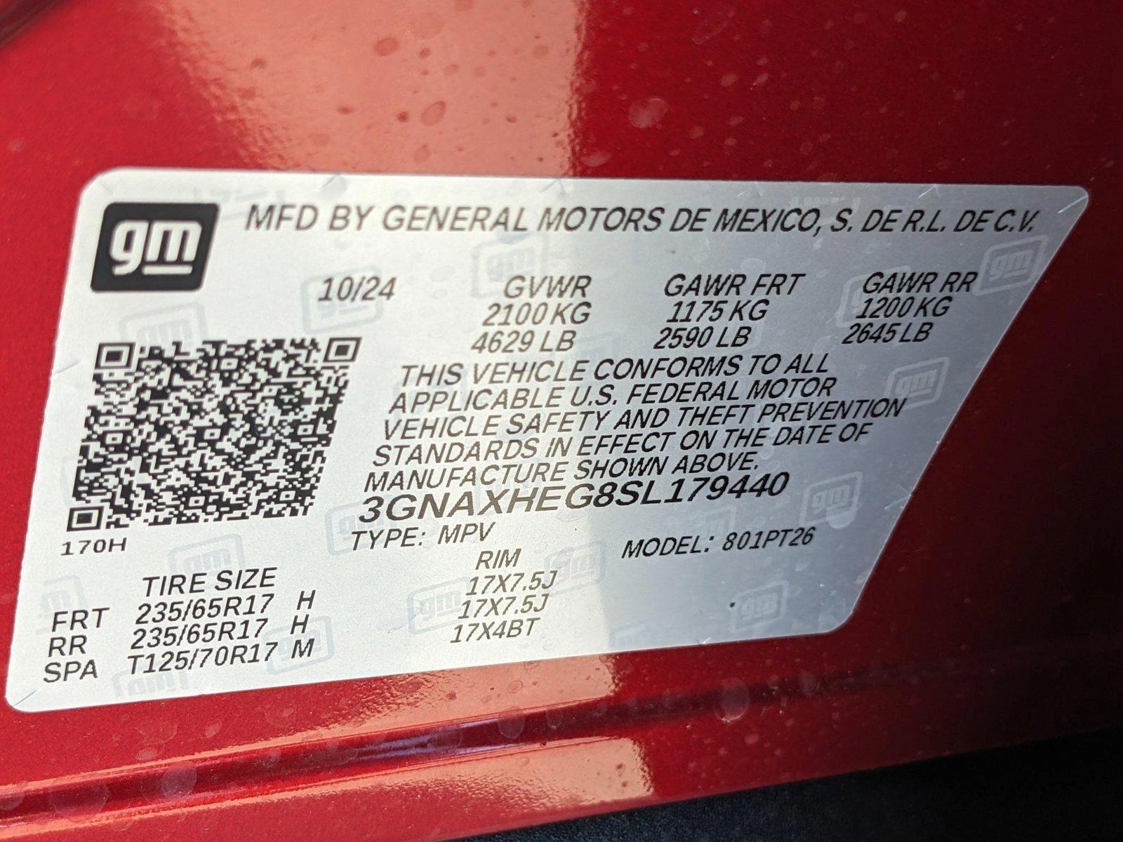 2025 Chevrolet Equinox Vehicle Photo in GREENACRES, FL 33463-3207