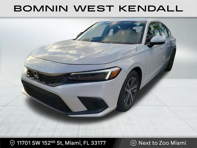 Used 2024 Honda Civic Hatchback LX with VIN 19XFL2H5XRE013565 for sale in Miami, FL