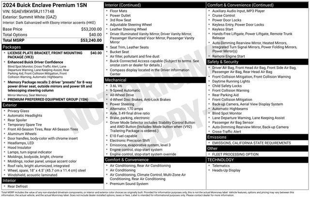 2024 Buick Enclave Vehicle Photo in DANBURY, CT 06810-5034