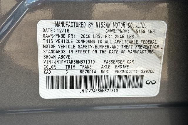 2017 INFINITI Q50 Vehicle Photo in SPOKANE, WA 99202-2191