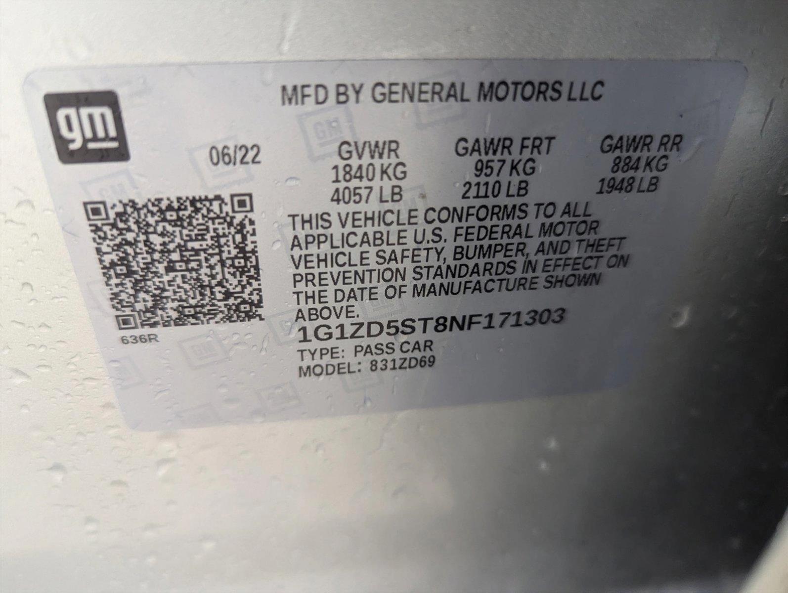 2022 Chevrolet Malibu Vehicle Photo in CORPUS CHRISTI, TX 78412-4902