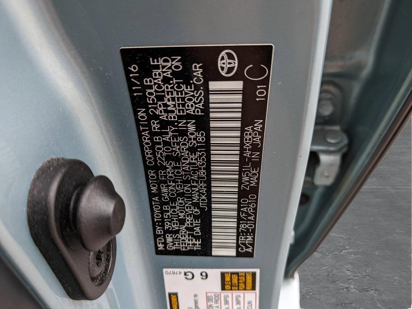 2017 Toyota Prius Vehicle Photo in ORLANDO, FL 32808-7998