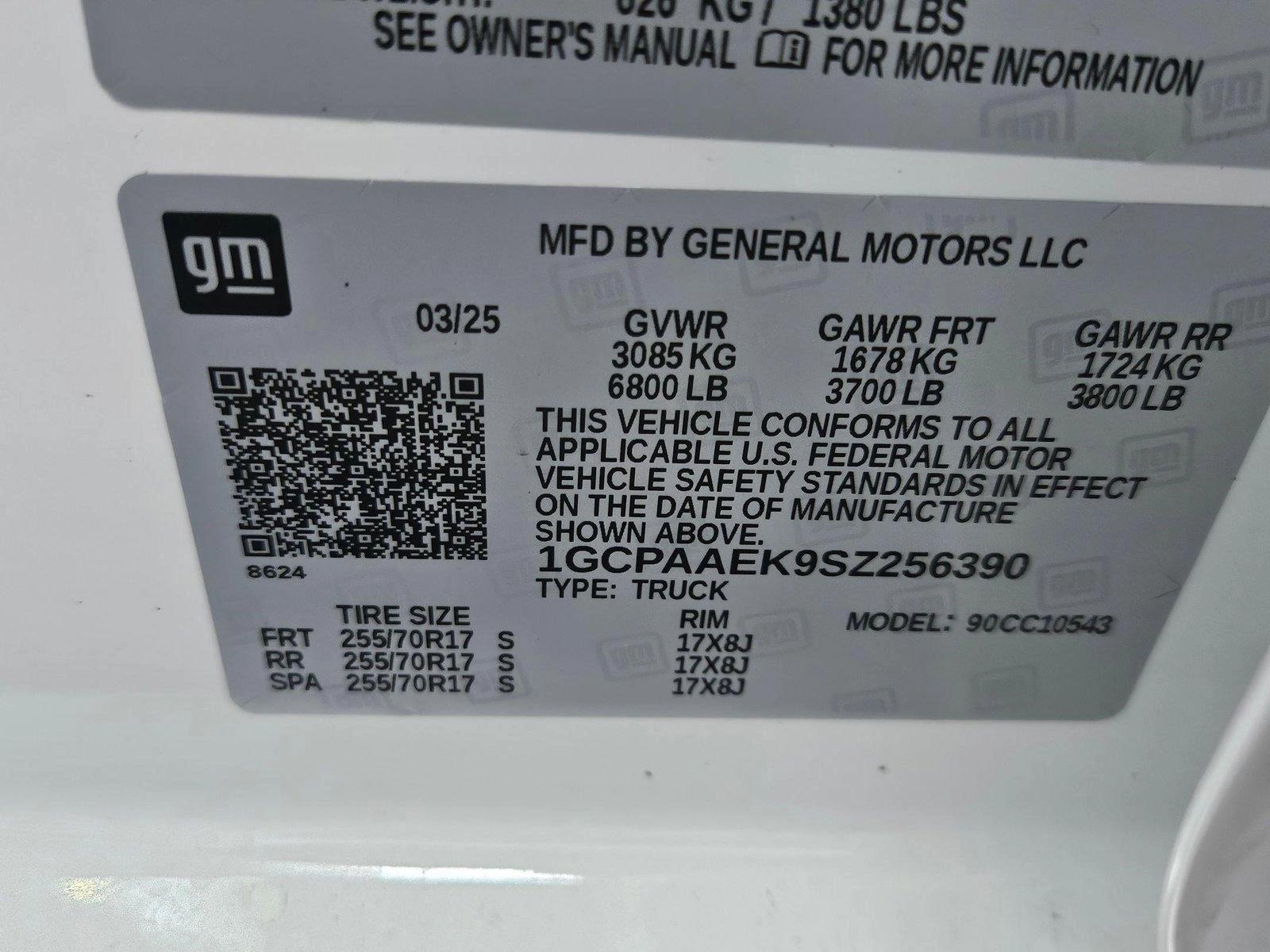 2025 Chevrolet Silverado 1500 Vehicle Photo in GREENACRES, FL 33463-3207