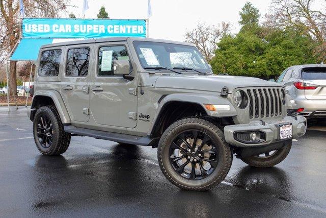 Used 2022 Jeep Wrangler Unlimited High Altitude with VIN 1C4HJXEM7NW120192 for sale in Elk Grove, CA