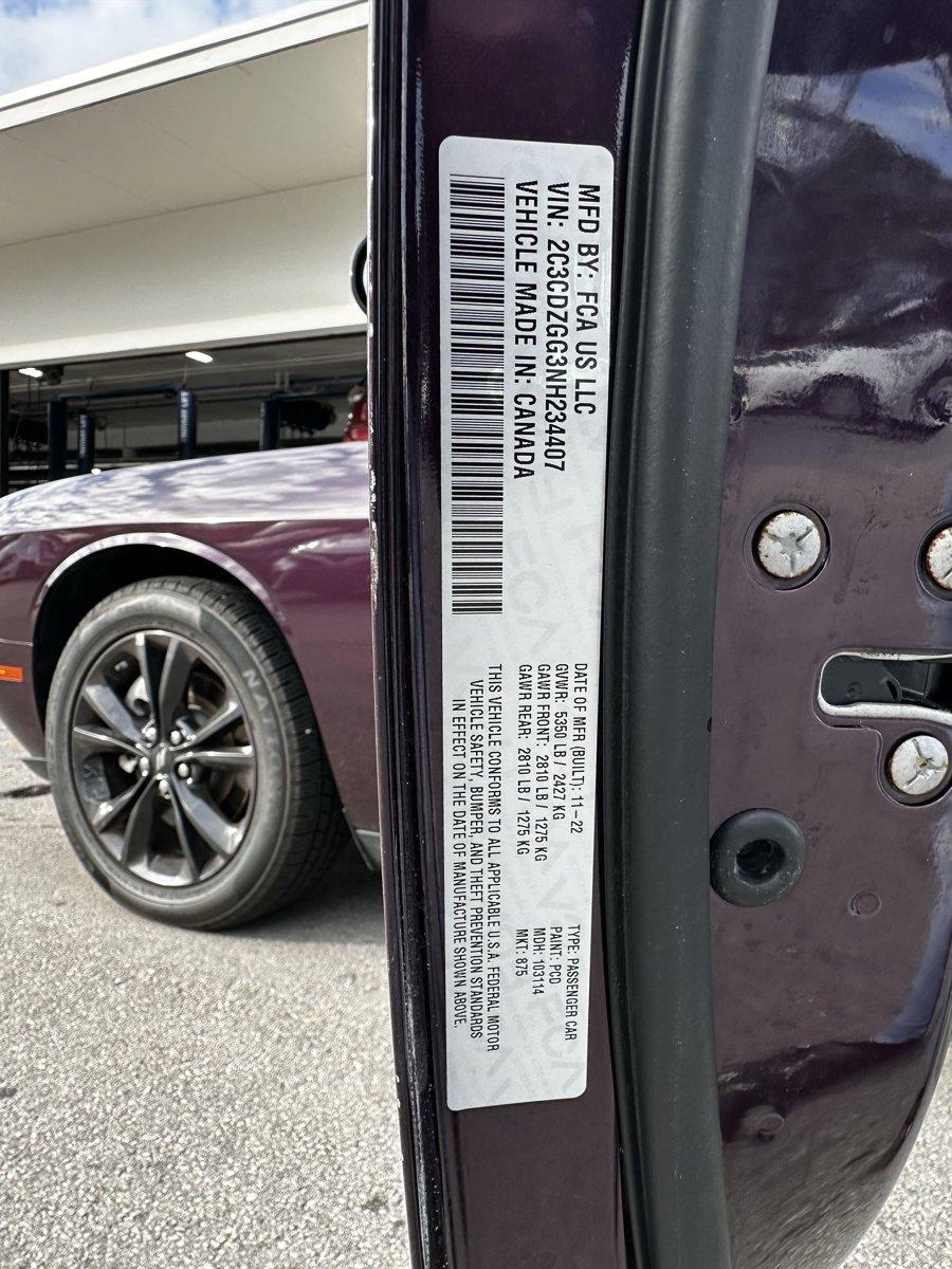 2022 Dodge Challenger Vehicle Photo in Hollywood, FL 33021