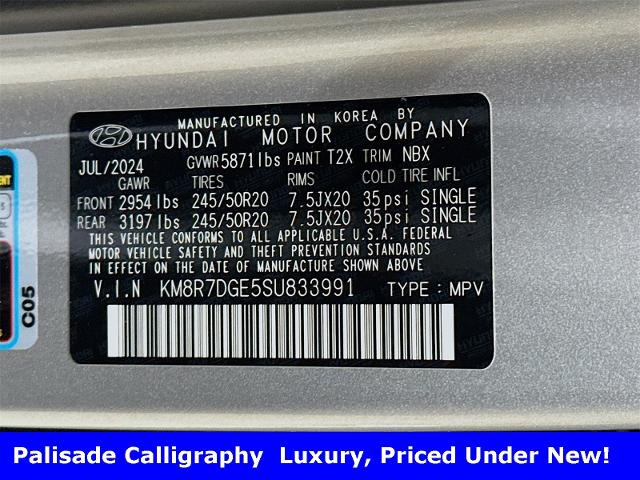 2025 Hyundai Palisade Vehicle Photo in EVERETT, WA 98203-5662