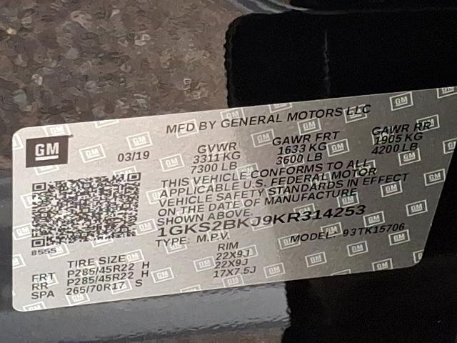 2019 GMC Yukon Vehicle Photo in TREVOSE, PA 19053-4984