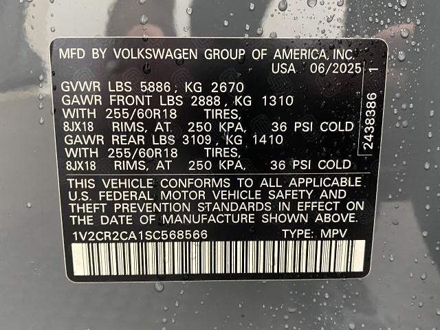 2025 Volkswagen Atlas Vehicle Photo in Appleton, WI 54913