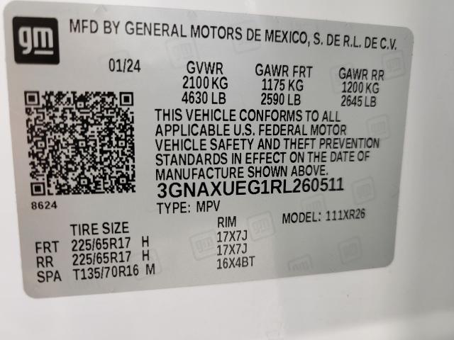 2024 Chevrolet Equinox Vehicle Photo in APPLETON, WI 54914-4656
