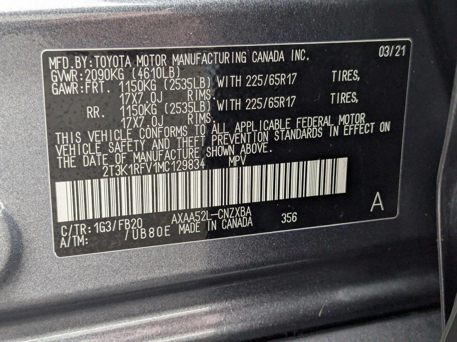 2021 Toyota RAV4 Vehicle Photo in Spokane Valley, WA 99212