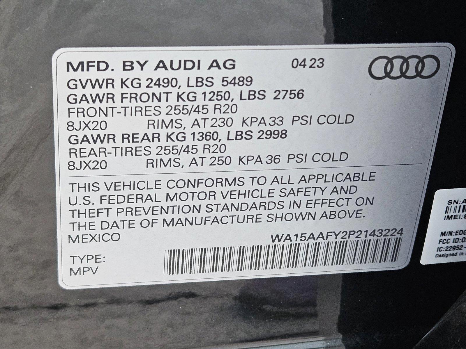 2023 Audi Q5 Sportback Vehicle Photo in Fort Lauderdale, FL 33316