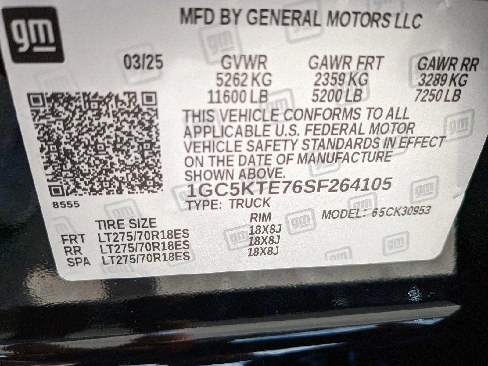 2025 Chevrolet Silverado 3500 HD Vehicle Photo in ORLANDO, FL 32808-7998
