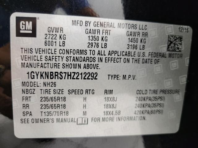 2017 Cadillac XT5 Vehicle Photo in APPLETON, WI 54914-4656