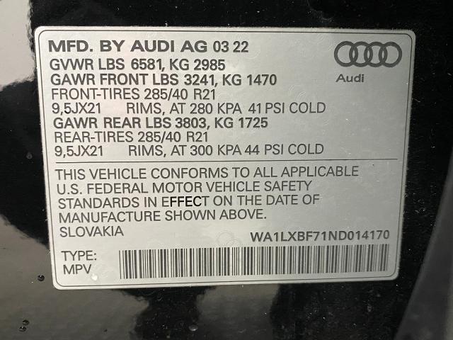 2022 Audi Q7 Vehicle Photo in Appleton, WI 54913