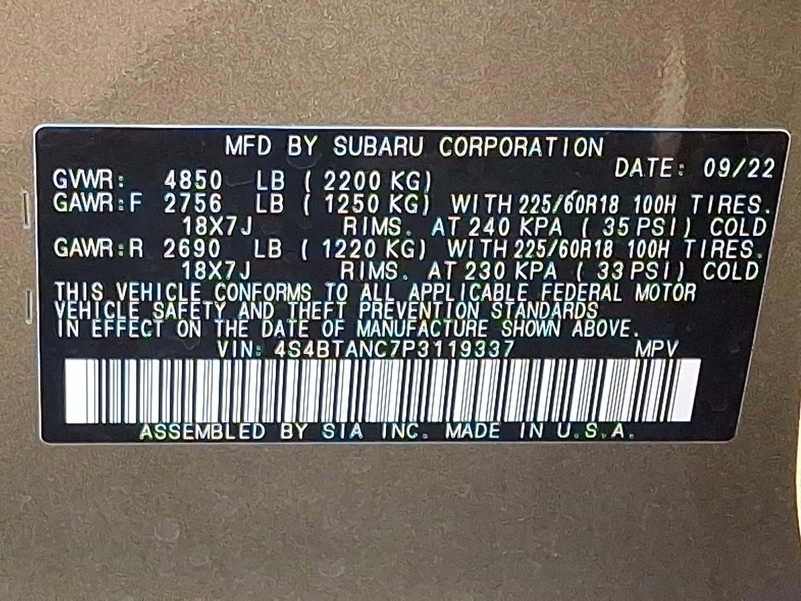 2023 Subaru Outback Vehicle Photo in Easton, PA 18045