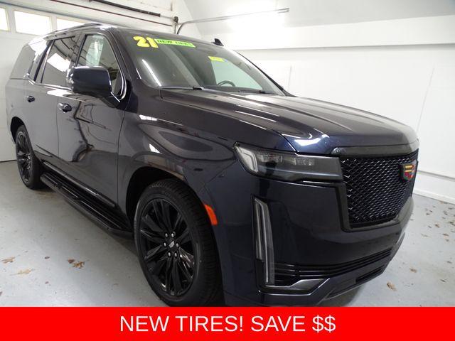 Dark Moon Blue Metallic 2021 Cadillac Escalade Sport AWD SUV / Crossover Four-Wheel Drive Automatic