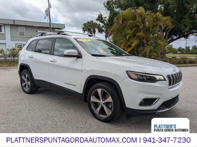 Used 2020 Jeep Cherokee Limited with VIN 1C4PJLDB9LD528609 for sale in Belle Glade, FL