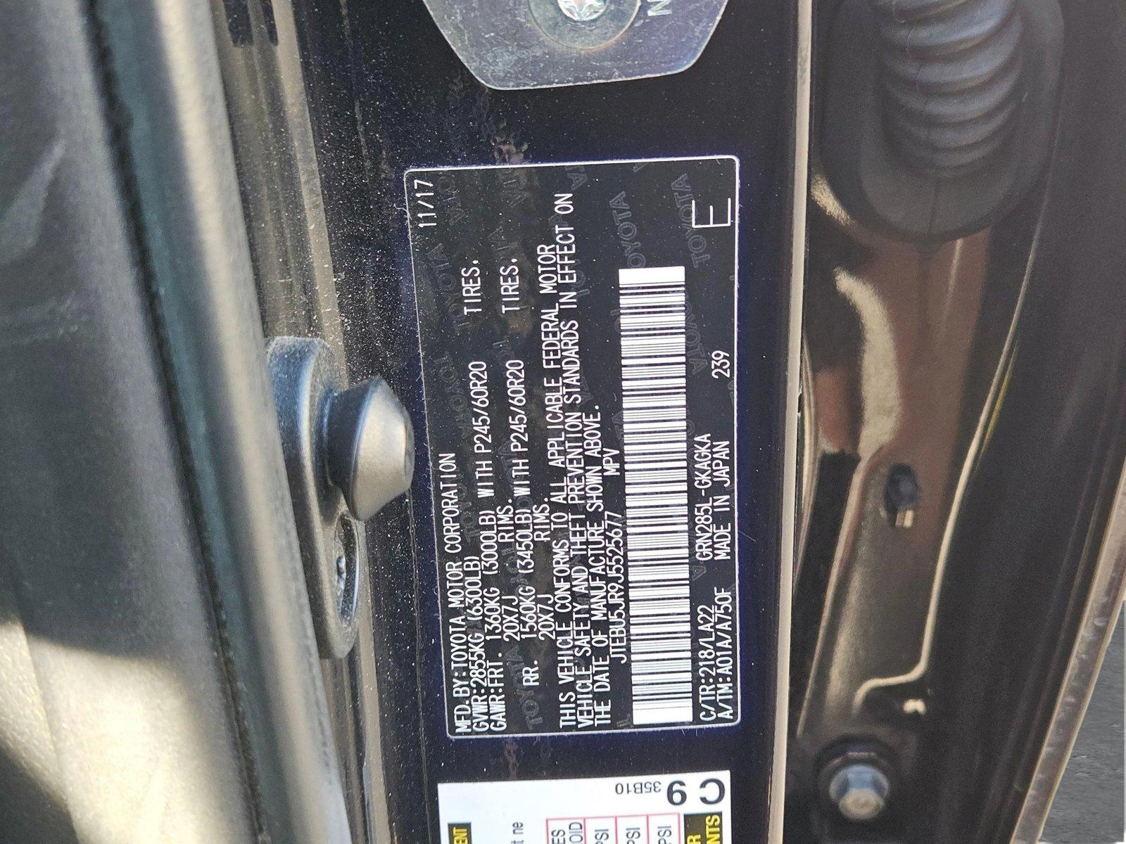 2018 Toyota 4Runner Vehicle Photo in GILBERT, AZ 85297-0446