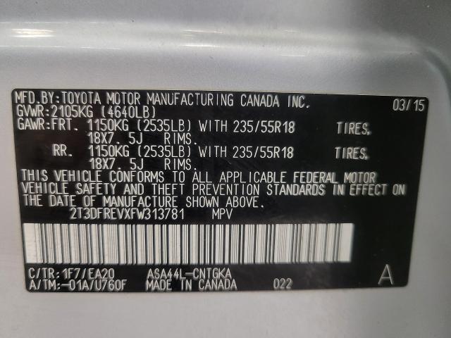 2015 Toyota RAV4 Vehicle Photo in NEENAH, WI 54956-2243